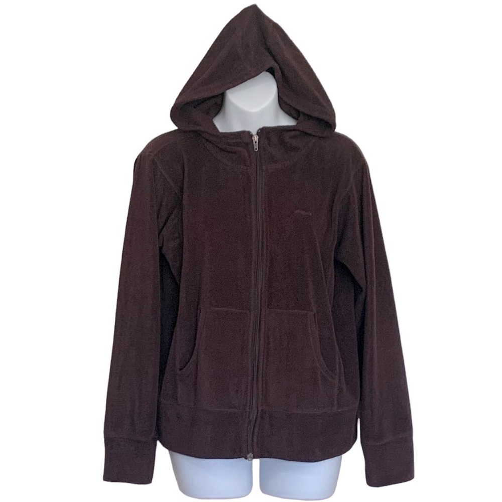 Patagonia Women’s Full Zip Fleece Hooded Sweater Sz M